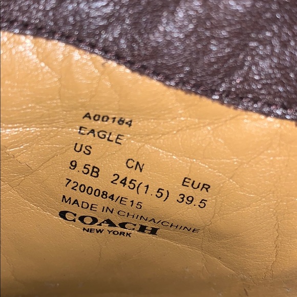 Coach ‘Eagle’ Brown Leather Fringe Bootie - Picture 5 of 8